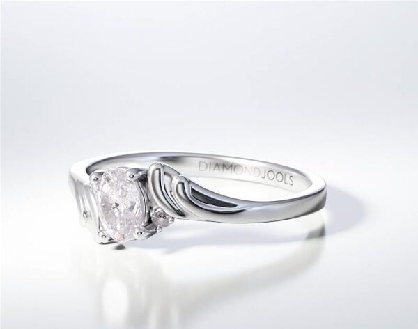 PAVE SOLITAIRE RING ENG053